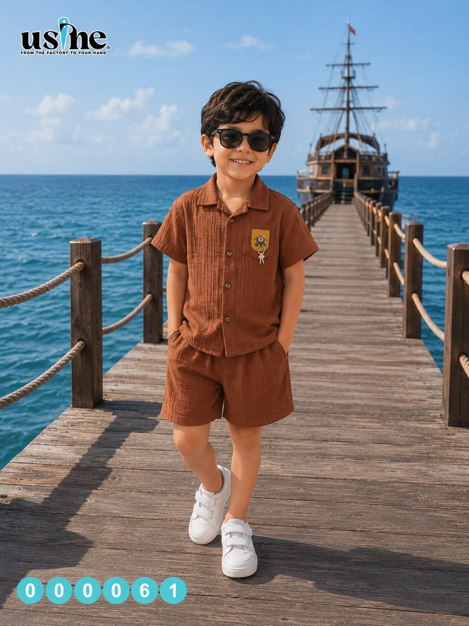 00061 سوت ولادي قطعتين دبدوب